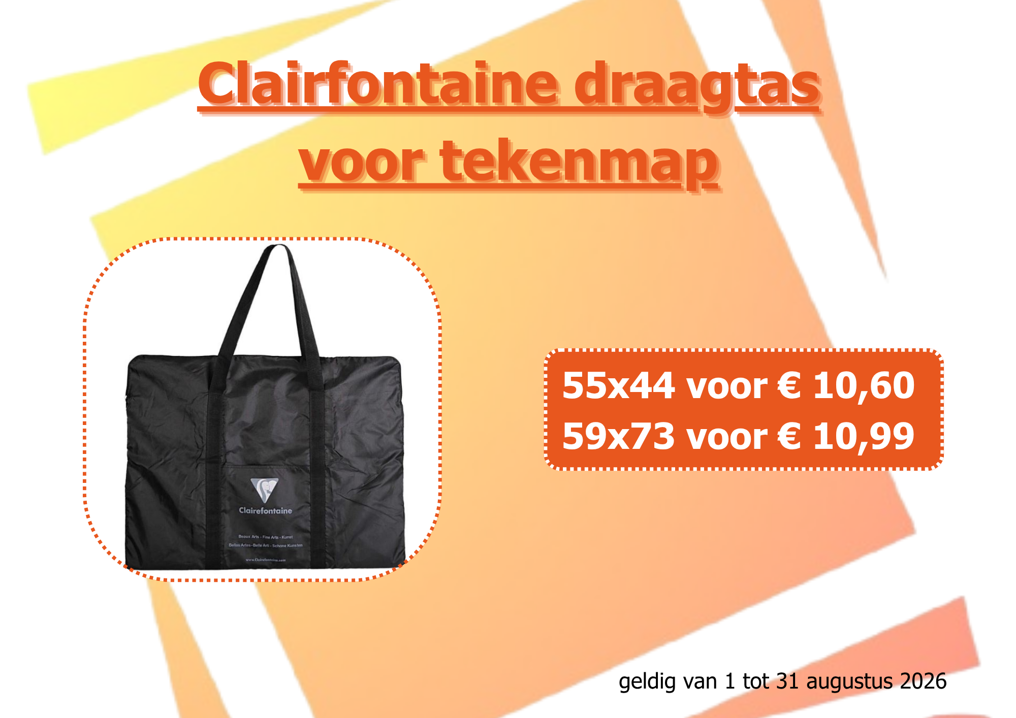 Clairfontaine draagtas voor tekenmap