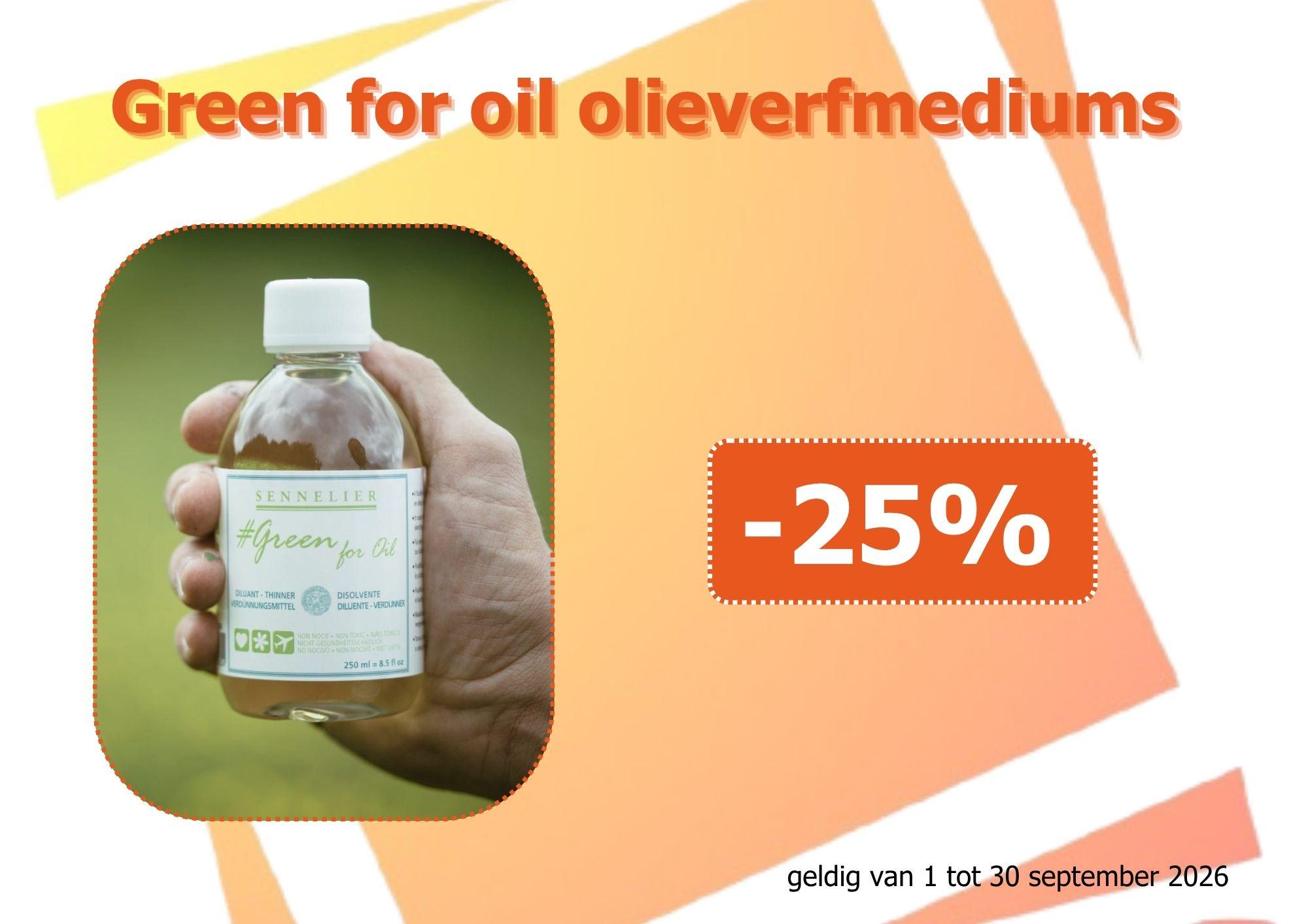 Green for oil olieverfmediums
