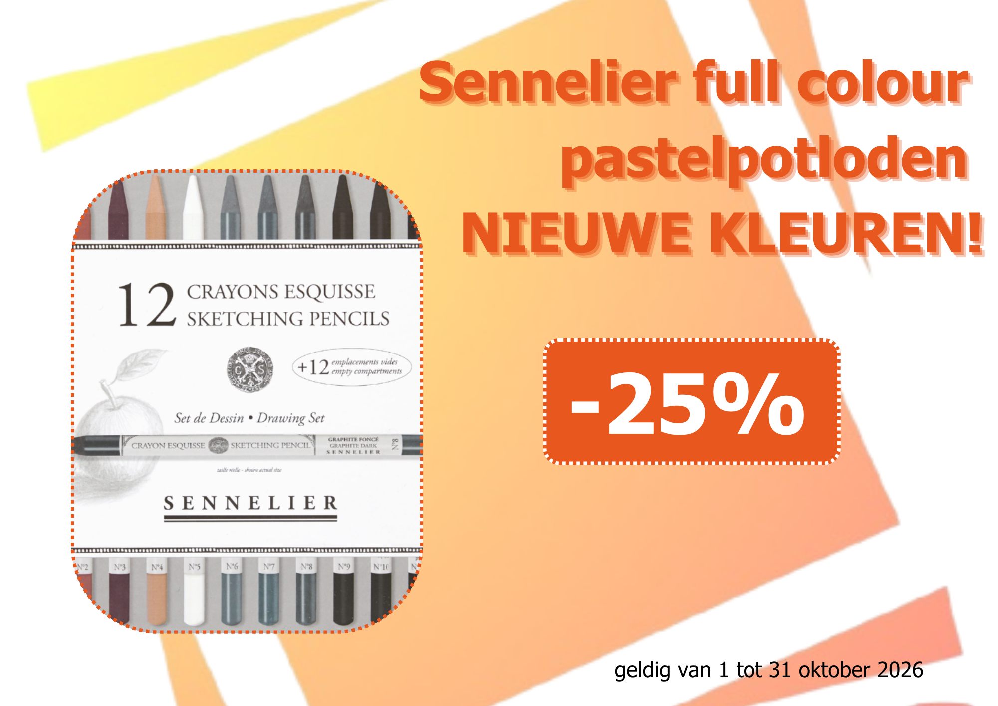 Sennelier full colour pastelpotloden NIEUWE KLEUREN!