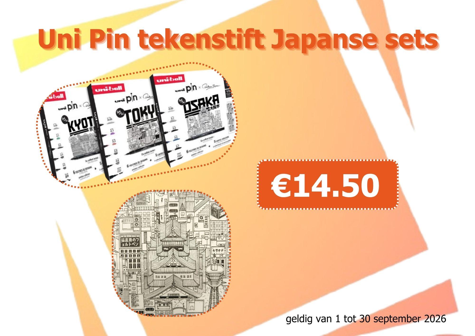Uni Pin tekenstift Japanse sets